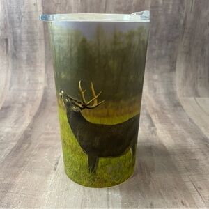 Cabela's/Bass Pro Shops Travel Mug Cup w/Lid WHITETAIL BUCK 14 FL OZ for cold